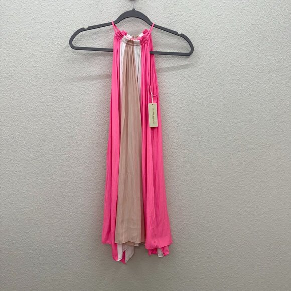 Ramy Brook Kat Mini High Neck Halter Stripe Dress Womens size XXS - Picture 1 of 12